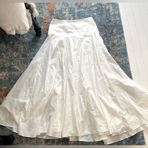 Zara white flowy skirt